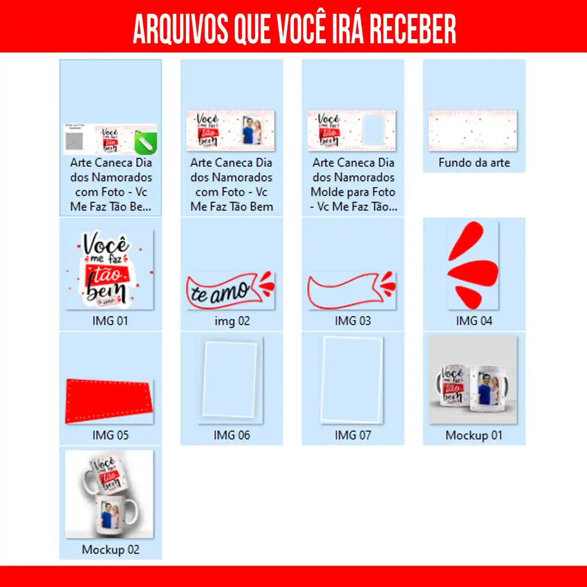 Arte Para Caneca Dia dos Namorados com Foto Você me Faz Tão Bem – Arquivo Digital Sublimação - Imagem 3
