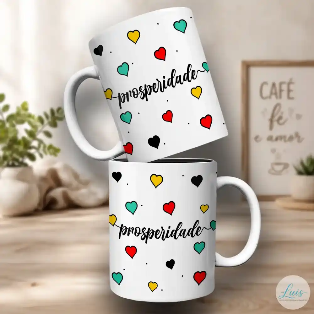 Arte Para Caneca Prosperidade – Arquivo Digital Sublimação - Imagem 2