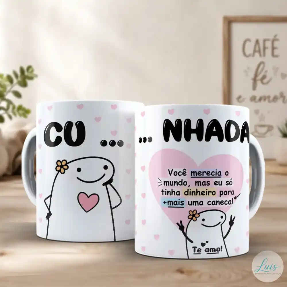 arte para caneca flork cunhada